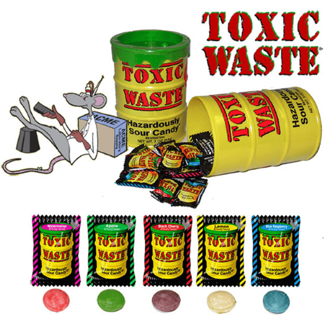 Toxic Waste COFRINHO - Sour Candy - Balas Ácidas - Importado 84g