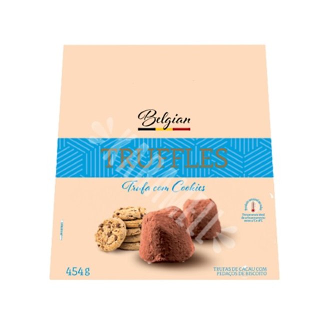 Trufa com Cookies 454g - Belgian Truffles - Importado Bélgica