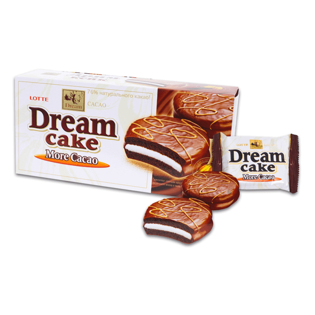 Lotte Dream Cake More Cacao - Importado da Coreia