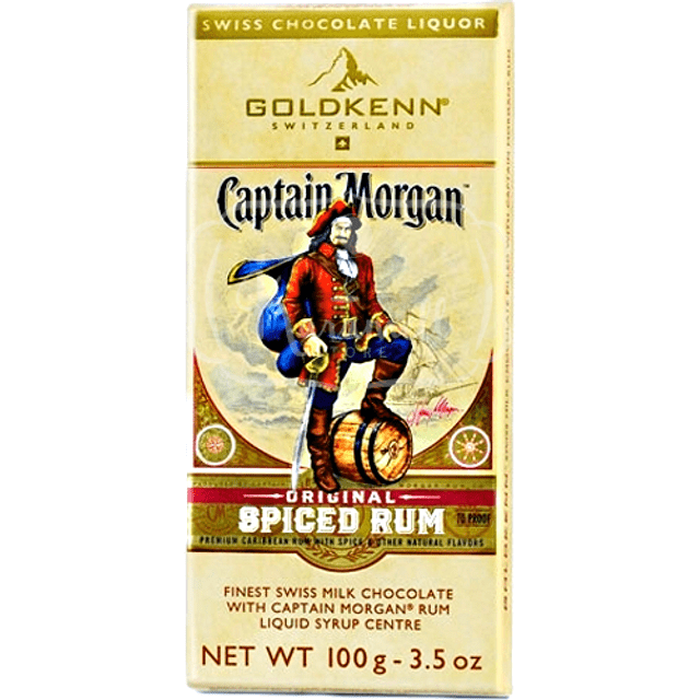 Chocolate Goldkenn - Capitan Morgan Original Speced Rum - Importado da Suiça