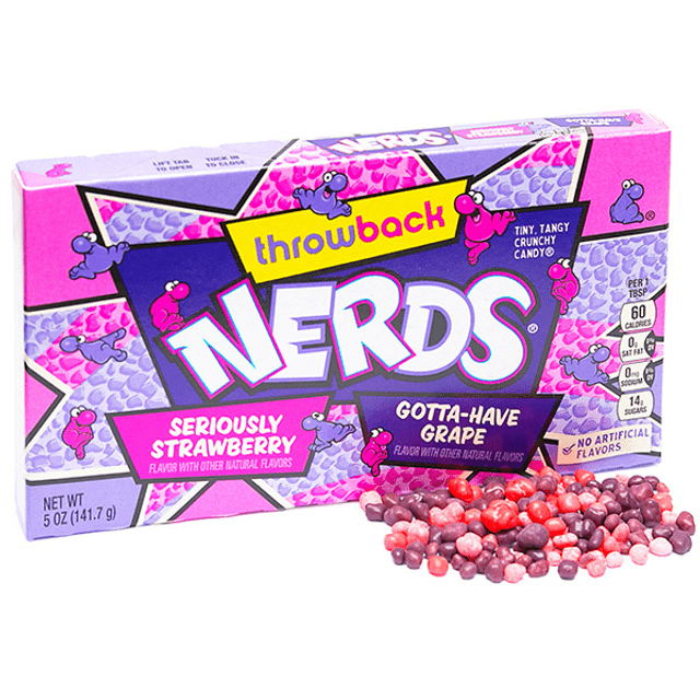 Wonka Nerds Seriously Strawberry & Gotta Have Grape - Morango e Uva - 141.7g