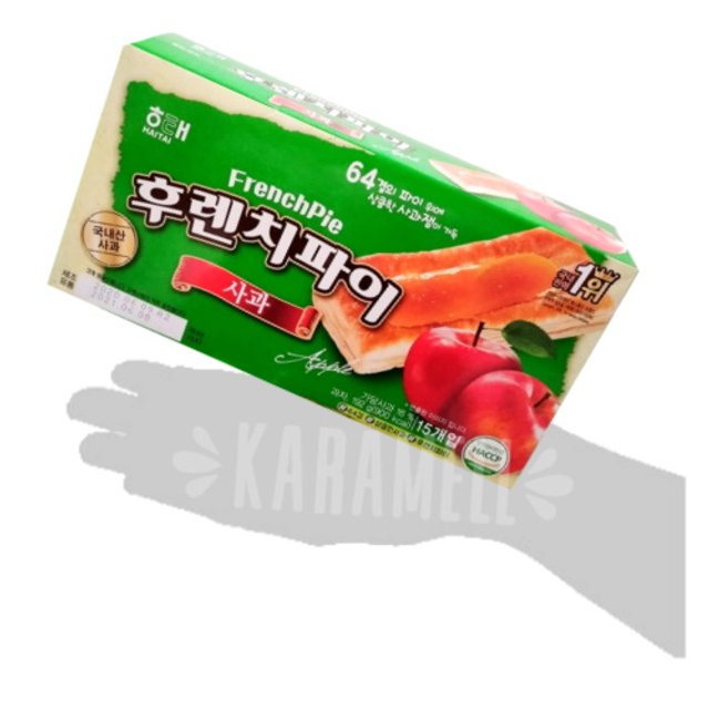 Biscoito Folhado French Pie Apple - Haitai - Importado Coreia
