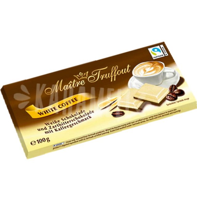 Chocolate Maitrê Truffout White Coffee - Importado Áustria