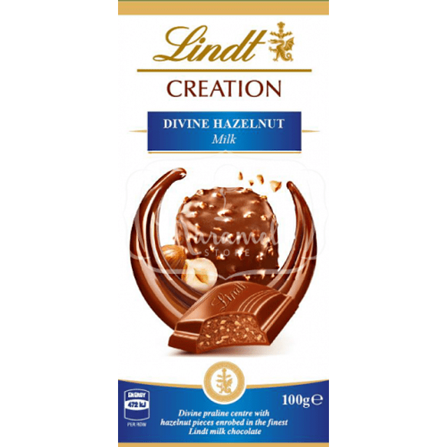 Lindt Creation Divine Hazelnut - Chocolate & Avelã - Importado França