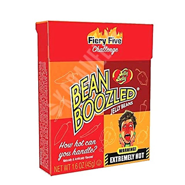 Desafio Box 45g Bean Boozled Fiery Five Extremely Hot - Jelly Belly - EUA