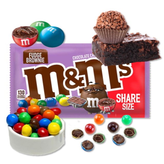 M&M's Fudge Brownie 80,2g - Importado EUA