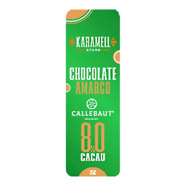 Chocolate Belga Amargo 80% Cacau - Linha Karamell