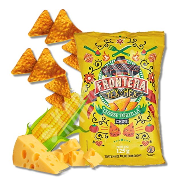 Salgadinho Tortilla Cheese Chips - Frontera - Importado Bélgica