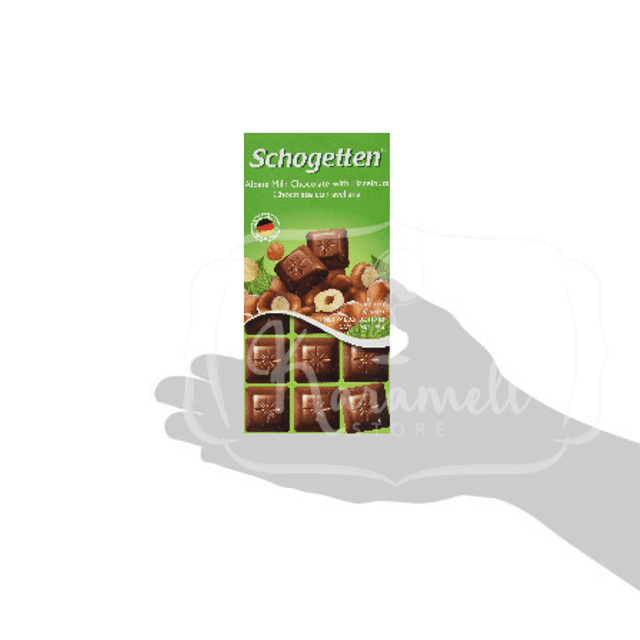 Schogetten - Alpine Milk Chocolate & Hazelnuts - Importado Alemanha - 100g
