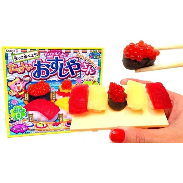 Doce japonês no Brasil - DIY Kracie Popin Cookin - Kit Sushi