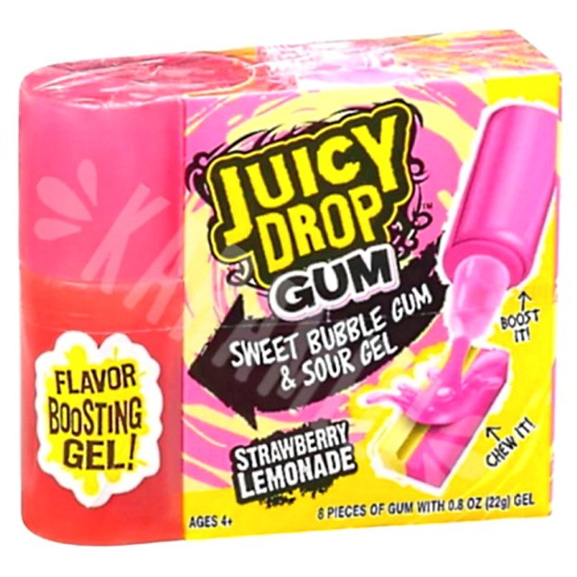 Chiclete Juicy Drop Bubble Gum - Strawberry Lemonade - Importado