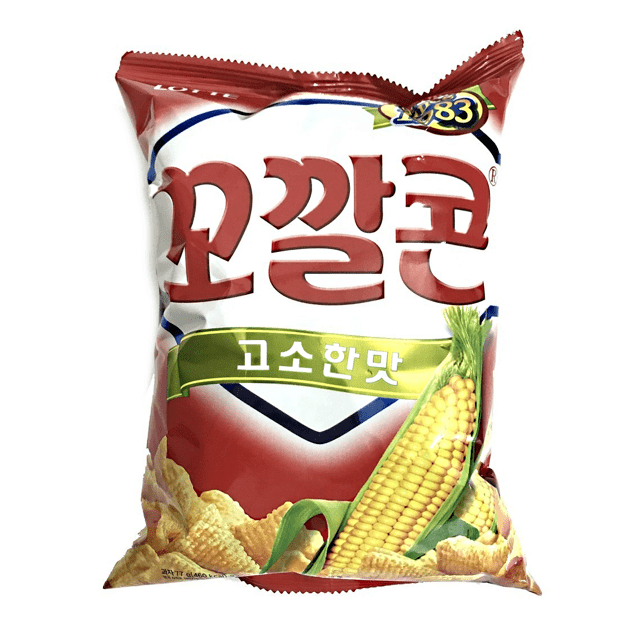 Lotte Corn Snack - Salgadinho de Milho Crocante - Importado da Coreia