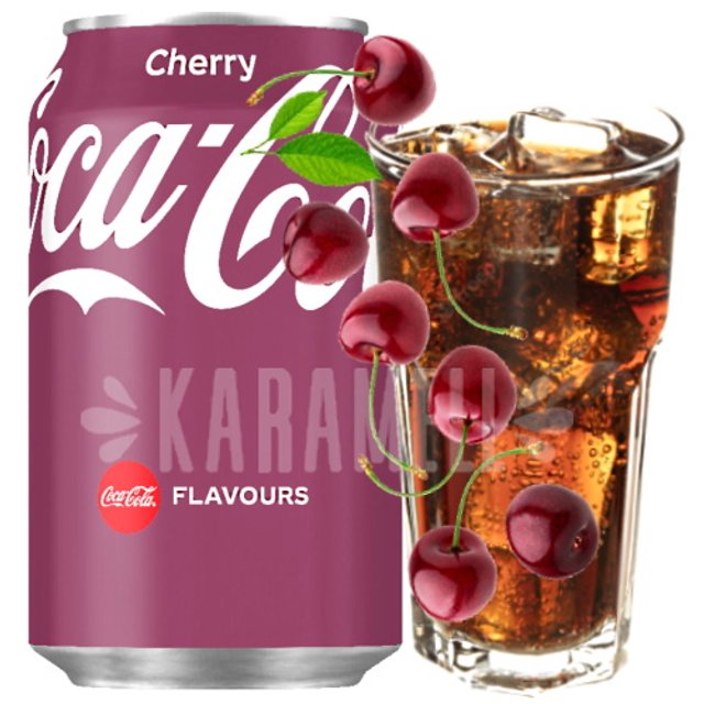 Refrigerantes Importados dos EUA - Coca Cola Cherry - Cereja - 1 Lata 355 Ml