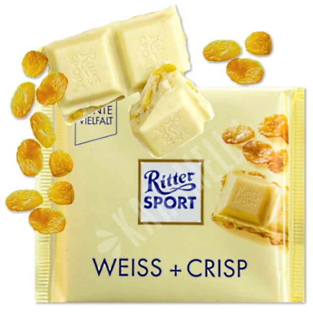 Chocolate Ritter Sport - Weiss Crisp - Importado Alemanha