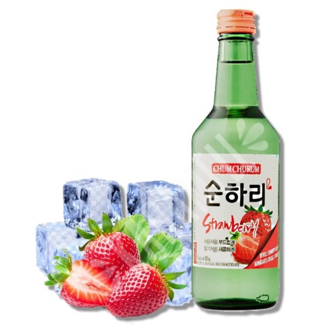 Bebida Destilada Soju Chum Churum - Strawberry - Importado Coréia