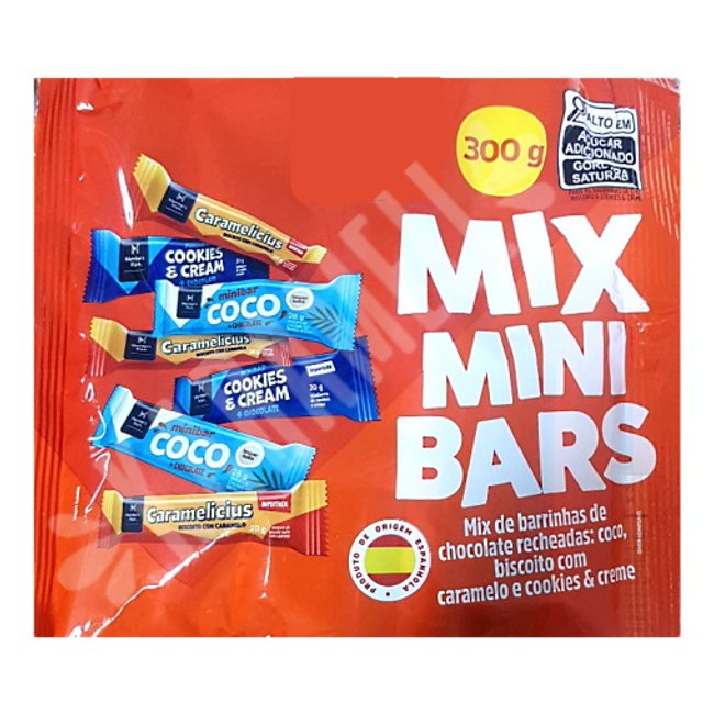 Mix Mini Bars - Barrinhas de Chocolate Recheadas - Espanha