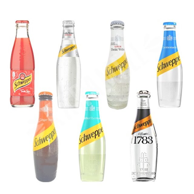 KIT 7 (sete) Schweppes Melhores Sabores Bebida - Inglaterra