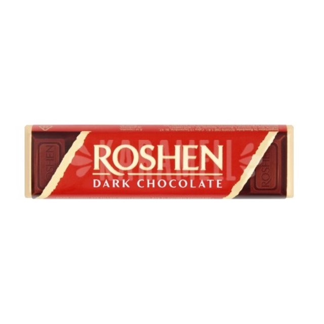 Chocolate Amargo da Roshen com Recheio Conhaque - Importado da Hungria