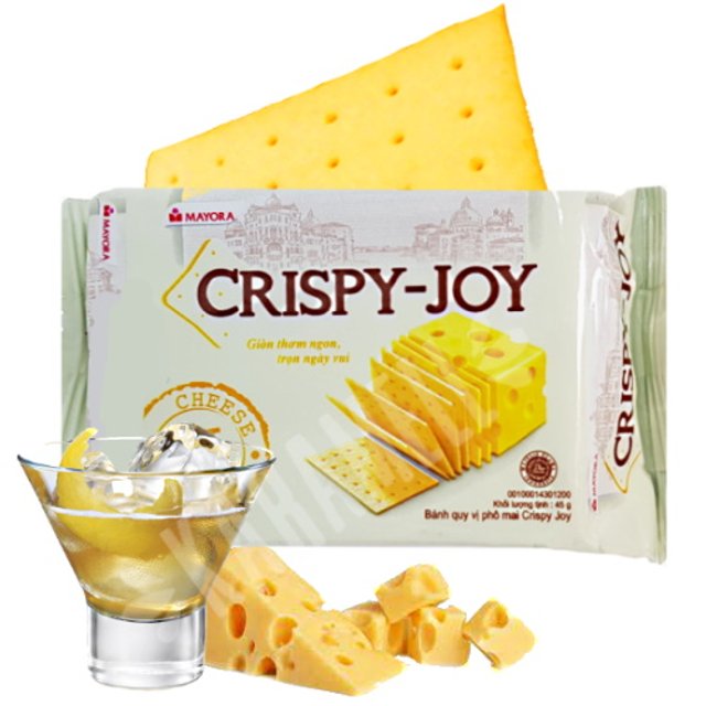 Biscoito Crispy Joy Cheese - Mayora - Importado Indonésia