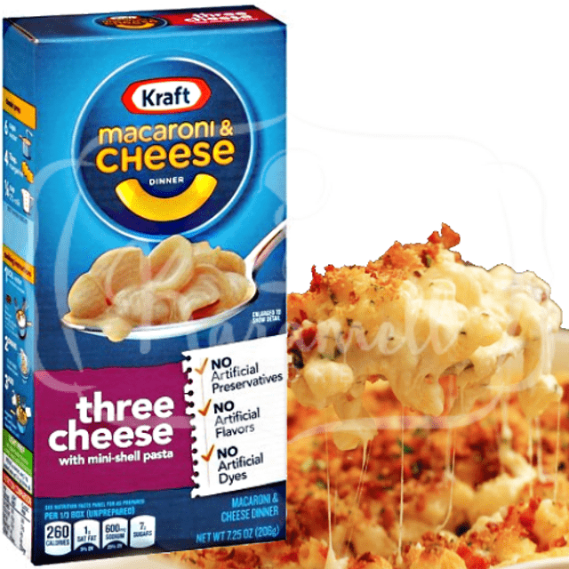 Macaroni & Cheese - Three Cheese Kraft Heinz - 206gr. - Importado EUA