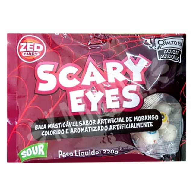 Balas Mastigáveis Scary Eyes Strawberry - Importado