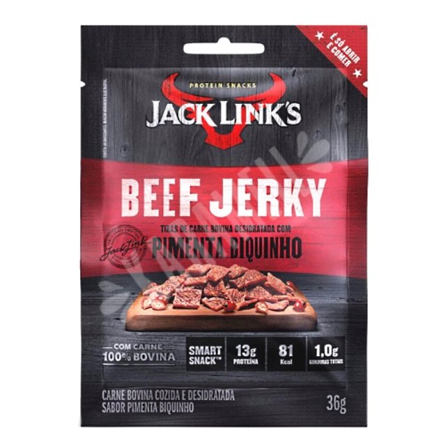 Tiras de Carne Bovina Jack Link's - Com Pimenta Biquinho - Beef Jerky