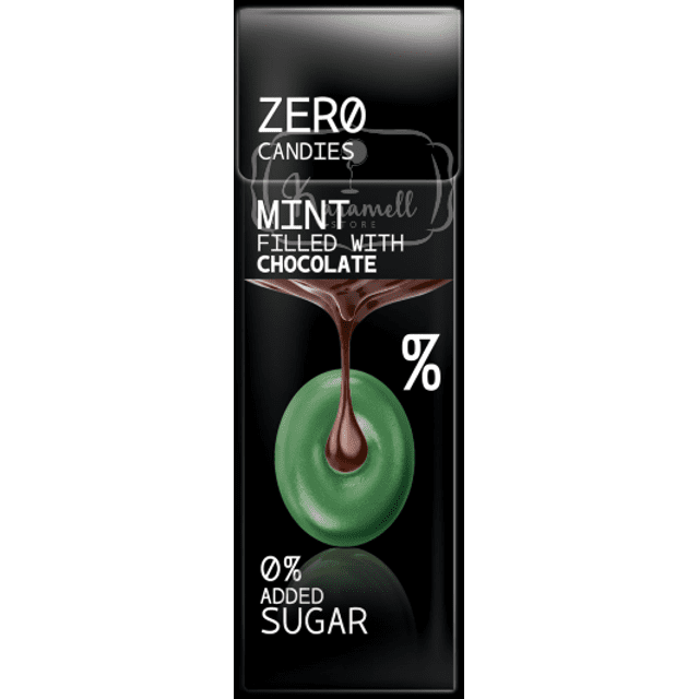 Zero Candies - Balas Menta e Chocolate Sem Açúcar - Importado Grécia