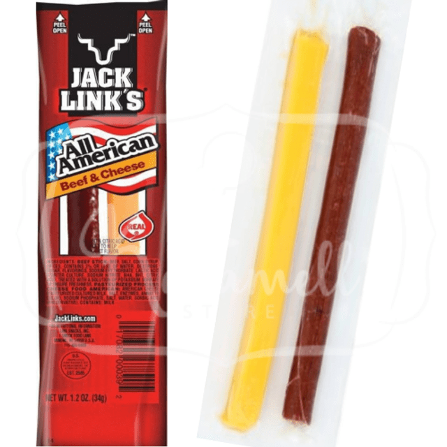 Kit 3 Itens Defumados Jack Link's - Beef & Cheese + Peppered + Beef Stick - USA