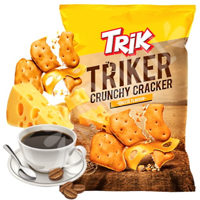 Biscoito Triker Crunchy Cracker Cheese - Jaffa - Sérvia