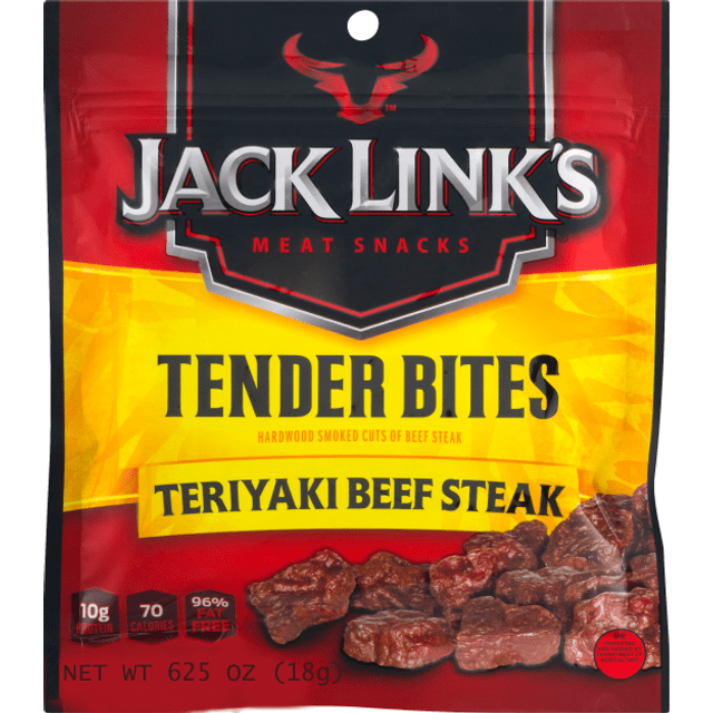 Jack Link's Tender Bites - Teriyaki Beef Steak - Importado Estados Unidos - 18g * Limited Edition