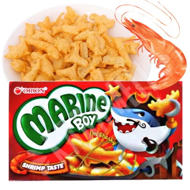 Marine Boy Shrimp Tast - Biscoitos Orion - Importado