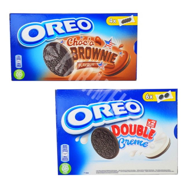 Kit 2 Biscoitos Oreo - Brownie & Double Creme - Importado Áustria
