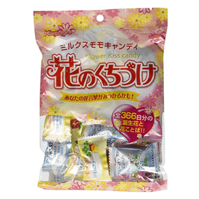 Doce Importado do Japão - Kasugai Flower Kiss Candy - Balas de Leite