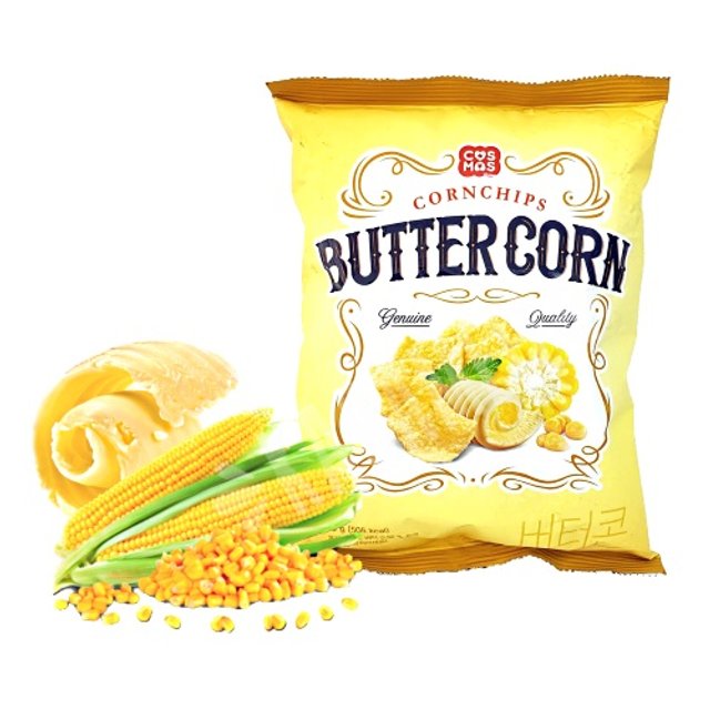 Salgadinhos Cosmos Butter Corn Chips - Importado da Coréia