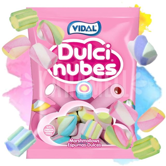 Marshmallows Coloridos Dulci Nubes - Vidal - Importado Espanha