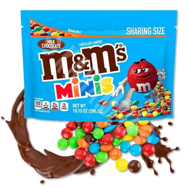 M&M's Minis 266,5g - Chocolate ao Leite - Importado EUA