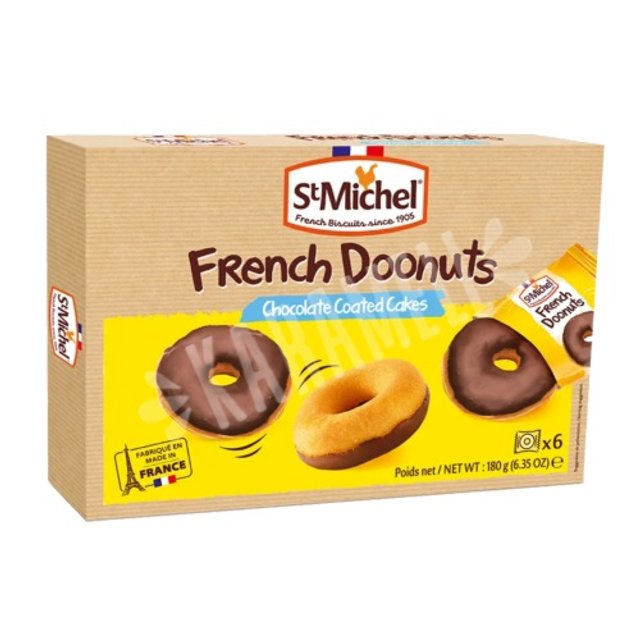 Donuts Cobertos com Chocolate ao Leite - St Michel - França