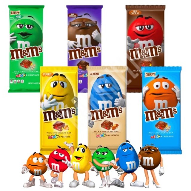 Kit 6 Milk Chocolate Bar M&M's - Importado Estados Unidos