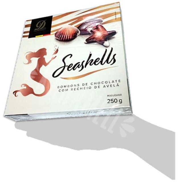 Bombom Seashells Hazelnut - Donckels - Importado Bélgica
