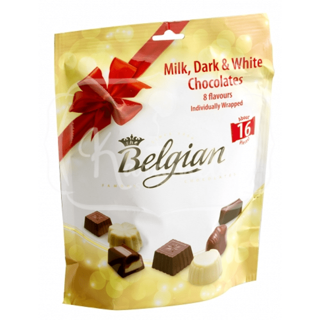 Chocolate Belgian Mix - Milk, Dark & White Chocolates - Bélgica