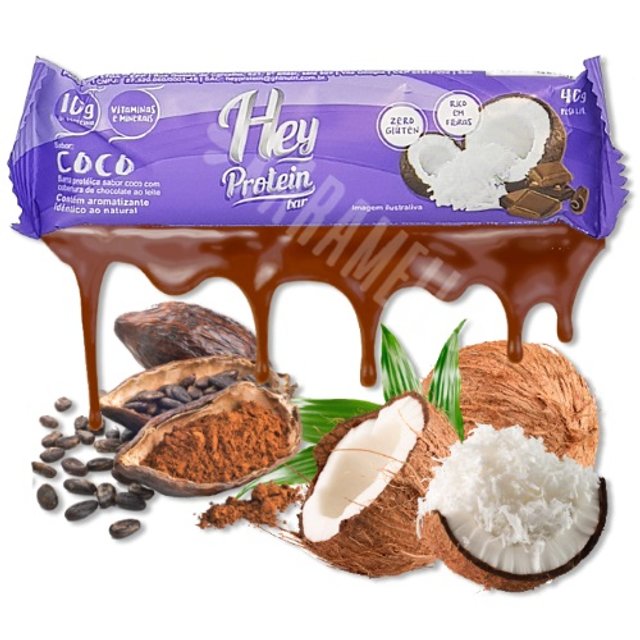 Hey Protein - Barra de Proteína - Chocolate & Coco