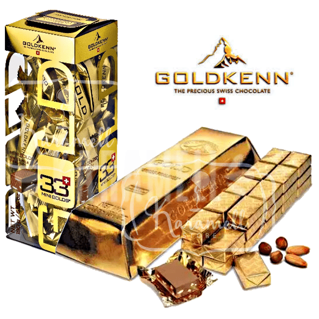 Kit Ouro 2 Chocolates da Goldkenn - Importado da Suiça