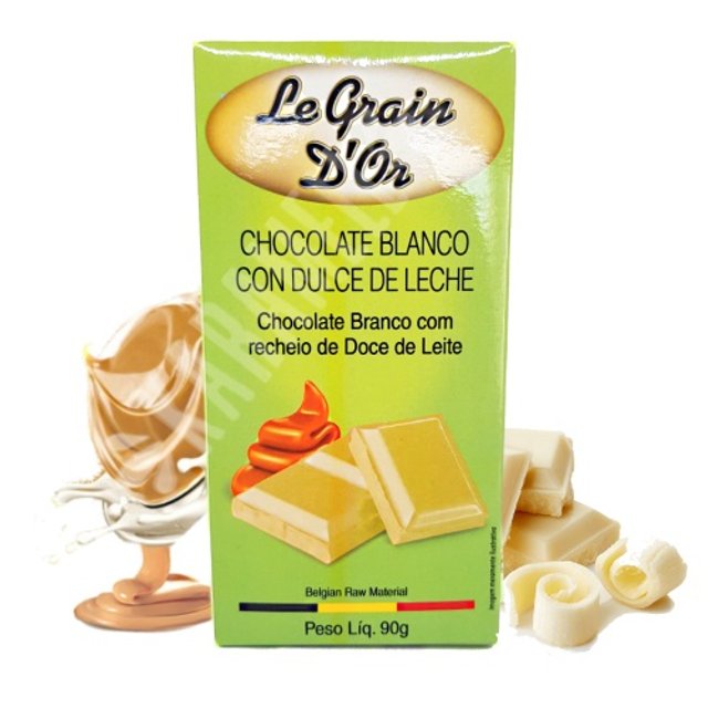 Chocolate Branco Recheio Doce Leite - Le Grain D'or - Bélgica
