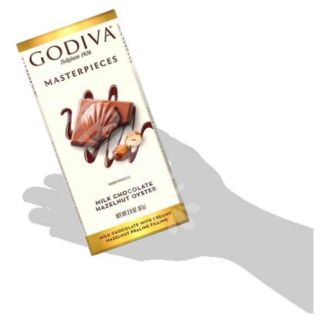Godiva Masterpieces Milk Chocolate Hazelnut Oyster - Importado EUA