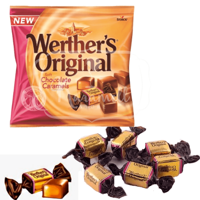 Werther´s Balas Importadas Alemanha - Chocolate with Caramel *Considerado Melhor Caramelo do Mundo