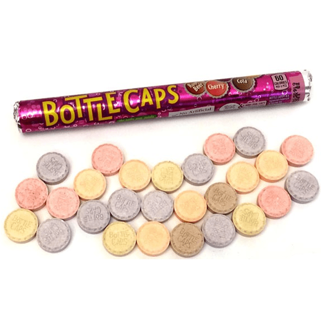 Bottle Caps Candy Rolls - Pastilhas Com Sabor de Bebidas - Importado