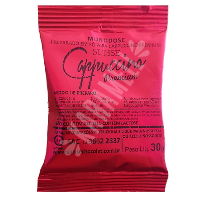 Cappuccino Cremoso Premium Monodose - Suisse Chocolat 