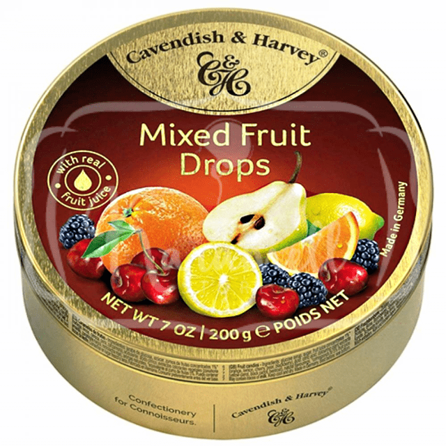 Balas de Frutas Mistas da Cavendish & Harvey - Importada da Alemanha