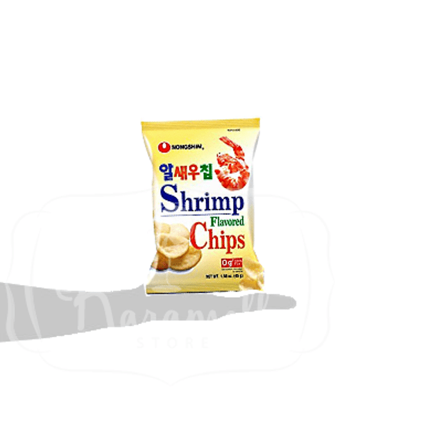 Nongshim Alseu Shrimp Chips - Salgadinho Camarão - Importado da Coreia