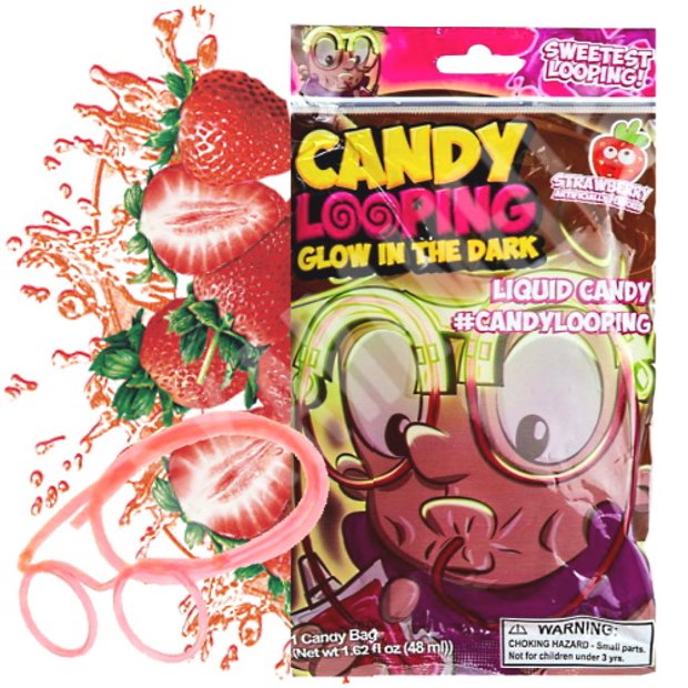 Bala Líquida Candy Looping Glow in the Dark - Importado | Karamell Store
